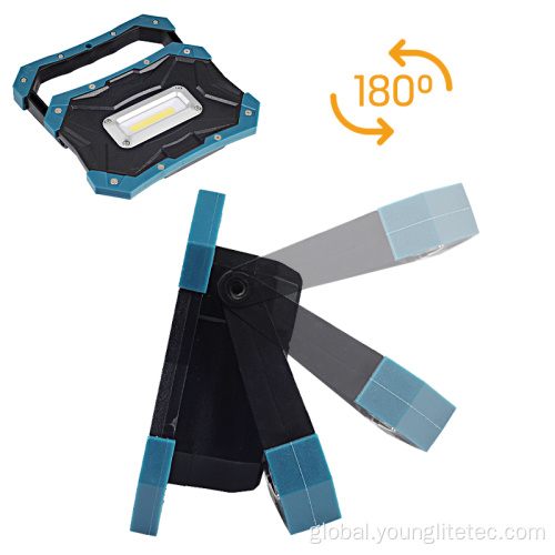 Rechargeable Foldable Working Light Portable rechargeable cob work light with magnet hook Factory